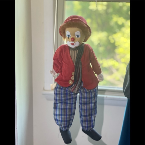 Rare Vintage 1960’s Hand Painted Porcelain Swinging Clowns - Picture 13 of 15